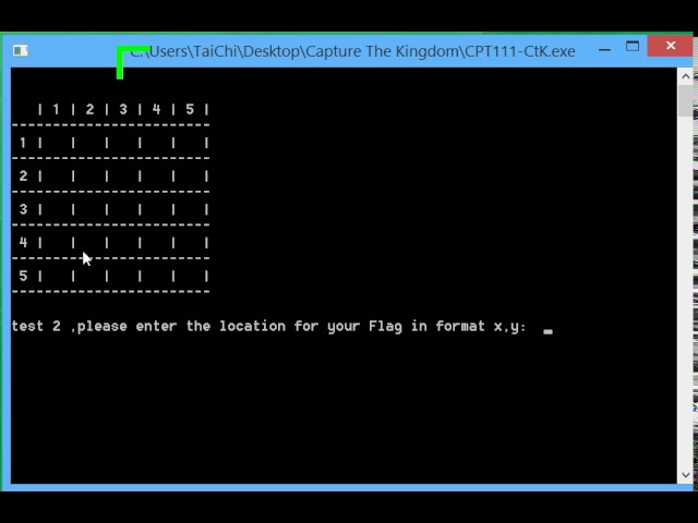 Capture the king testing on the code