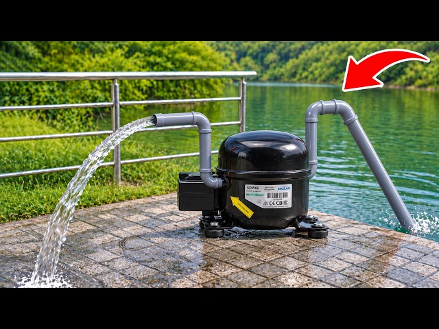 I Never Have to Buy water Again!Free energy source from compressor Invented by a 65-Year-Old Plumber