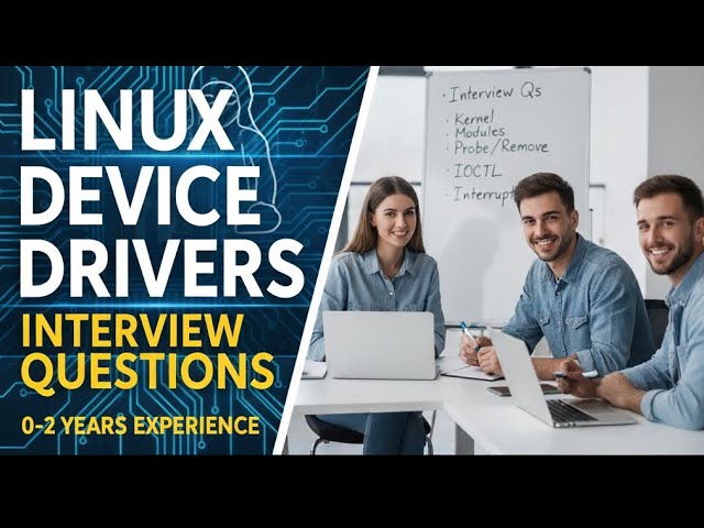 LINUX DEVICE DRIVERS INTERVIEW QUESTIONS (0-2 years EXP).