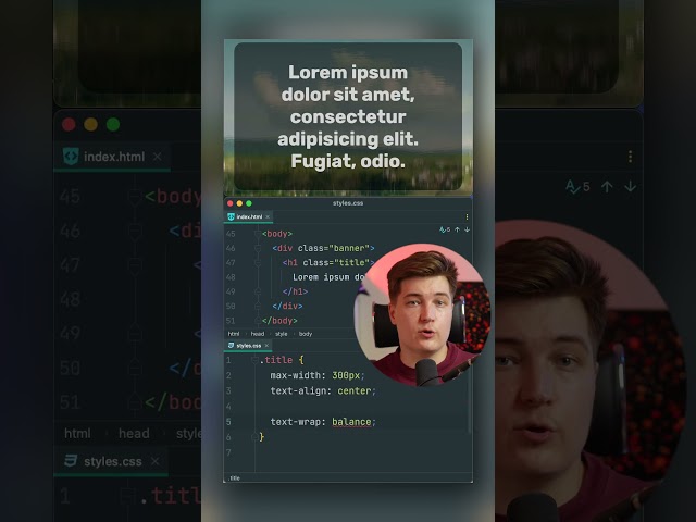 Smart CSS Text Alignment: text-wrap balance