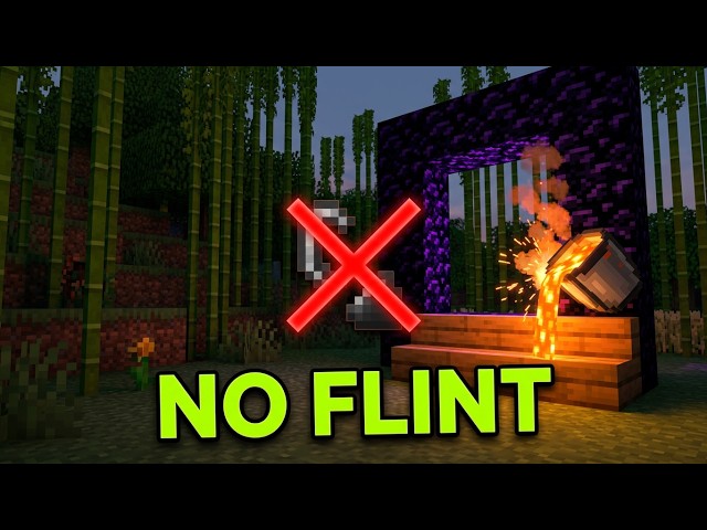 I Light My Nether Portal Without A Flint Stone