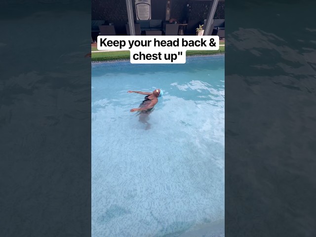 "How to Float on Your Back Effortlessly (Step-by-Step) #Swimming #short  #SwimTips #YouTubeShorts⁠.