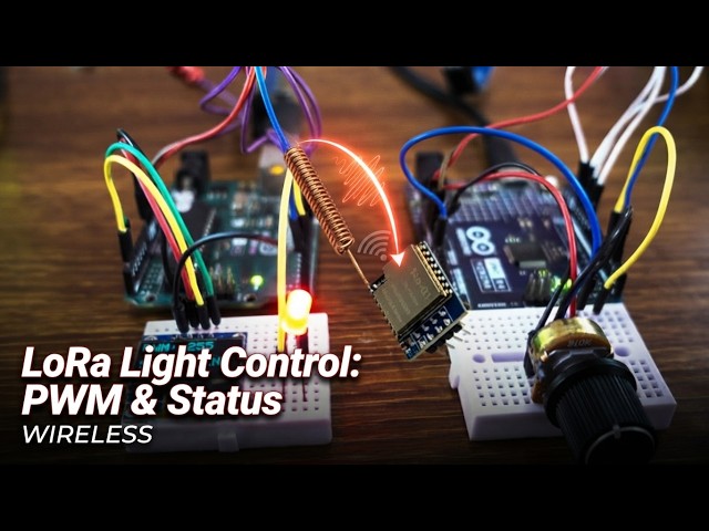 Wireless LED Dimming and State Control Using Arduino and LoRa SX1278