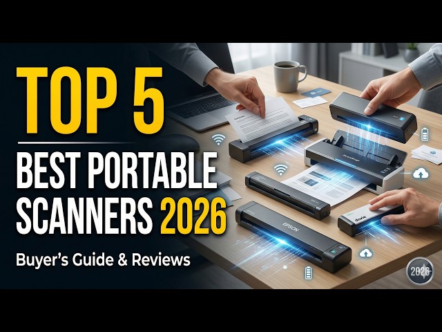 Top 5 Best Portable Scanners 2026 📄 Wireless & Travel-Friendly Document Scanners