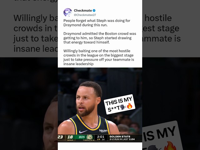 Steph trash talked BEFORE he cooked em😭
