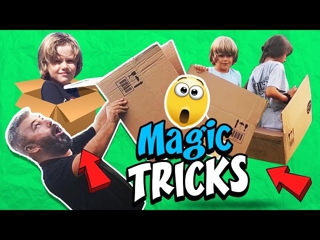 New GERTI Magic Tricks - Magic Box Hide and Seek with my DAD