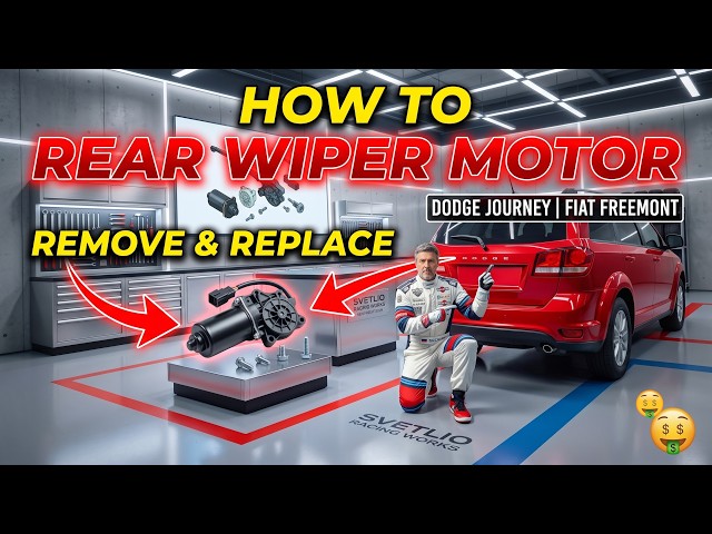 How to Remove & Replace Rear Wiper Motor | Dodge Journey & Fiat Freemont