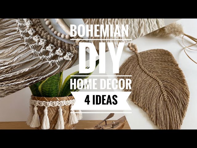 DIY Bohemian Macrame Inspirations//Perfect Ideas For Cosy Home/Dekoracje w style boho