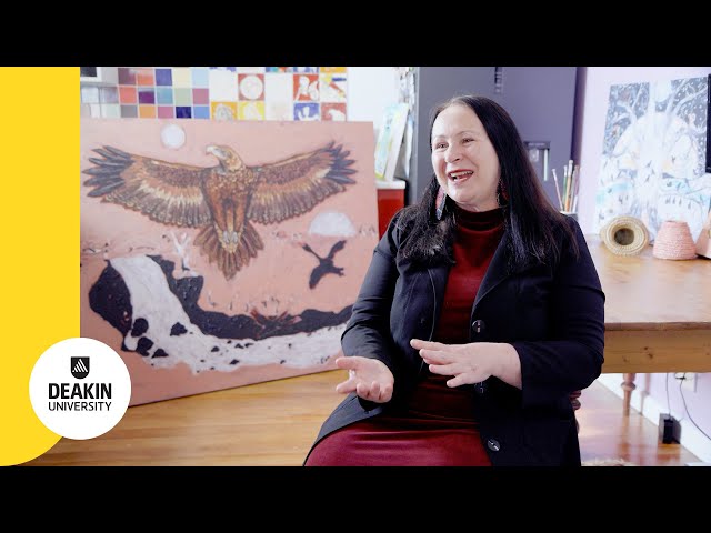 Deanne Gilson - Karringalabil Bundjil Murrup, Manna Gum Tree (The Creation Tree of Knowledge) 2020