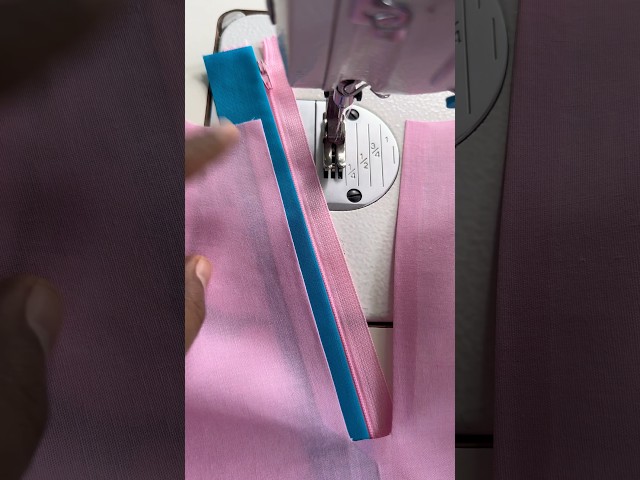 Zipper sewing with piping #zipper #sewing