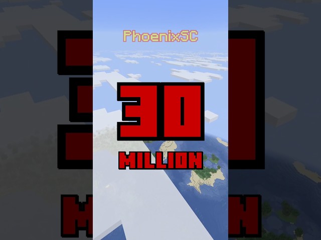Breaking Minecraft's world limit.
