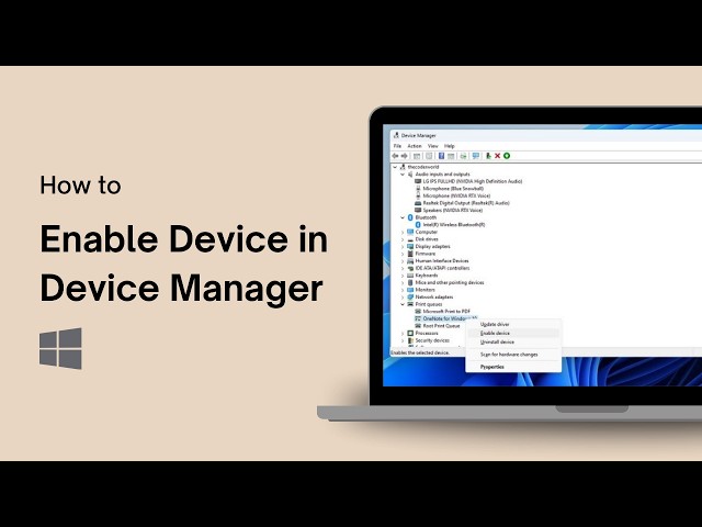 How to Enable a Device in Device Manager in Windows 11