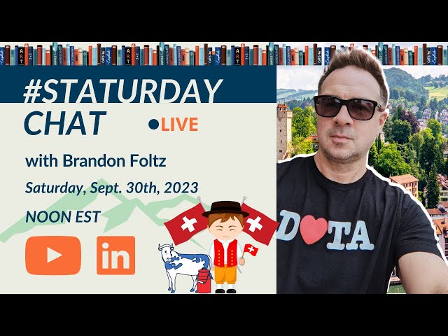 STATURDAY CHAT LIVE with Brandon Foltz, Ep. 57