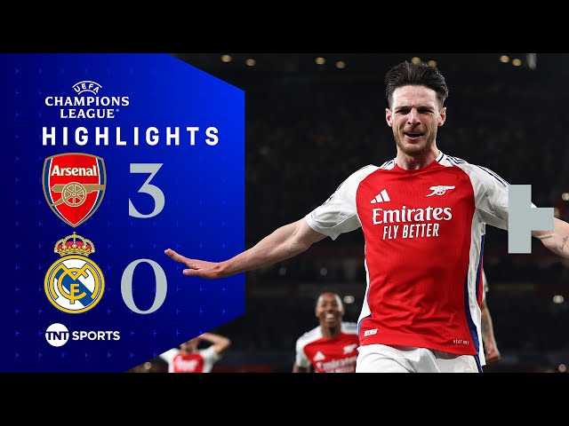 Bend It Like Rice! 🚀🎯 | Arsenal 3-0 Real Madrid | UEFA Champions League Highlights