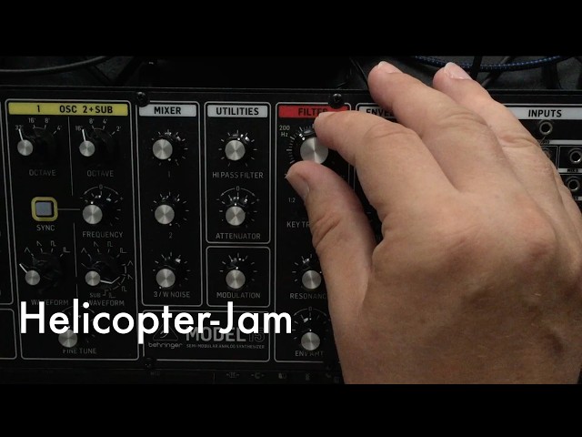 Helicopter-Jam. 16 August 2026 with Behringer Model 15