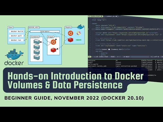 Hands on Introduction to Docker & Data Persistence w/ Docker Volumes