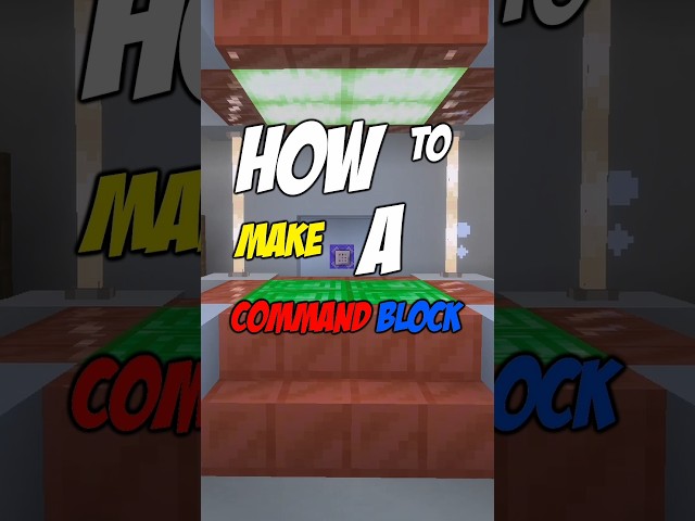 How to Make a Command Block in Minecraft Bedrock!