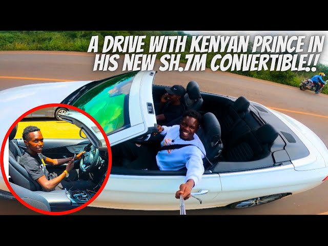 A Ride Inside Kenyan Prince’ New Sh.7 Million Mercedes Benz Convertible | CELEB RIDE