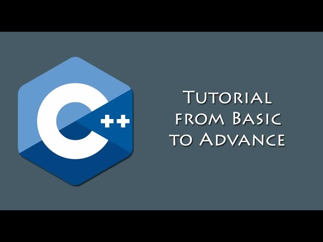 C++ Tutorial from Basic to Advance