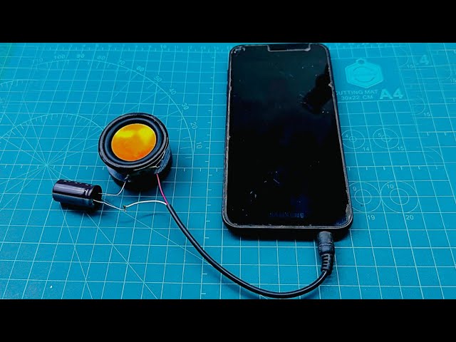 how to make powerful mini aux cable speaker at home | without any amplifier