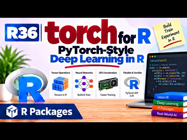 R36 | torch for R — PyTorch-Style Deep Learning in R | R Packages | Uplatz