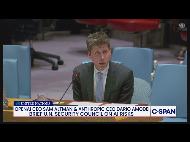 OpenAI CEO Sam Altman warns UN Security Council on AI risks