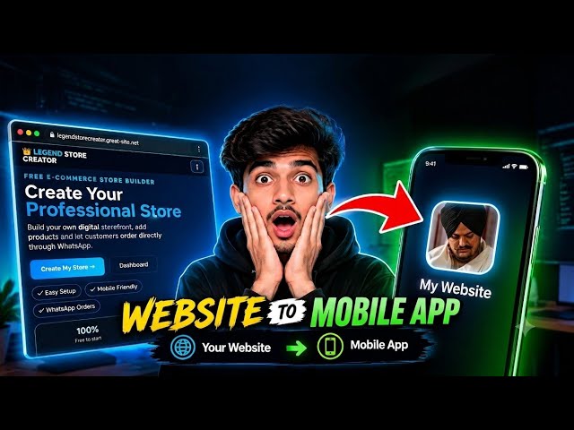 Convert Your Websites into Mobile Application || NO CODING || EASIEST METHOD 🙃