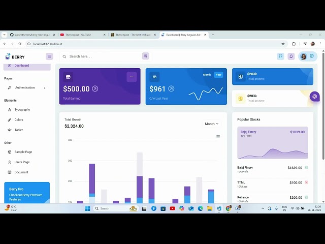 Angular 20 Admin Panel — Build User Table + Add User Modal (Berry Template)