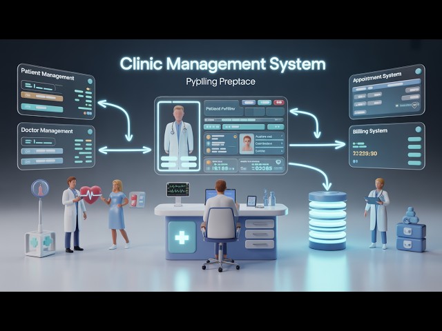 🏥 Clinic Management System Using Python | Full Project Tutorial | Healthcare Management Application