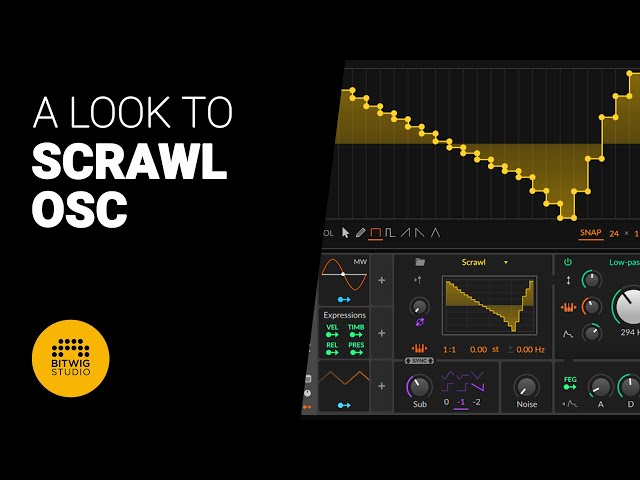 A look to SCRAWL OSCILLATOR from Bitwig - deep dive tutorial