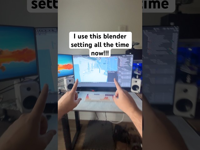 Did you know about this blender setting #blender3d #b3d #blender