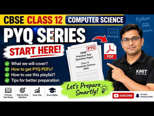 01  CBSE Class 12 Computer Science PYQs  Previous Year Question Papers  Introduction