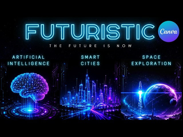 Futuristic Animated Presentation | Canva Tutorial