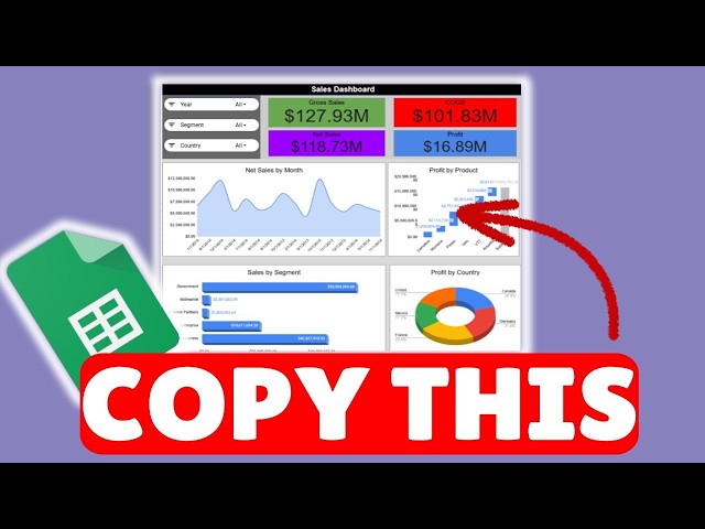 WATCH ME Build an Interactive Dashboard in Google Sheets (Step-by-Step)
