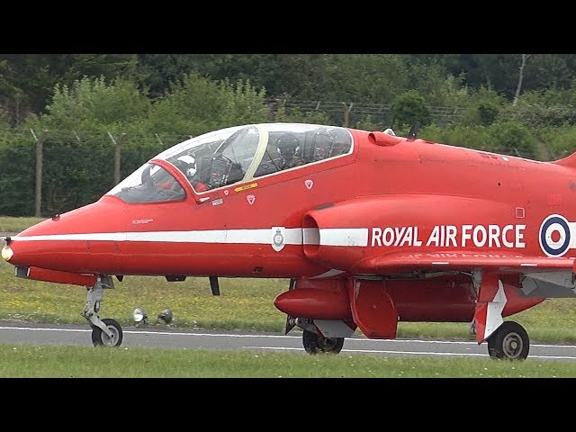 4Kᵁᴴᴰ RIAT 2019 RAF Red Arrows Royal Air Force celebrates with spectacular air show 4K