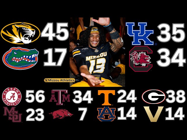 Week 5 SEC Recap: Mizzou & Kentucky Earn HUGE Wins, Bama SEC's Best Team?