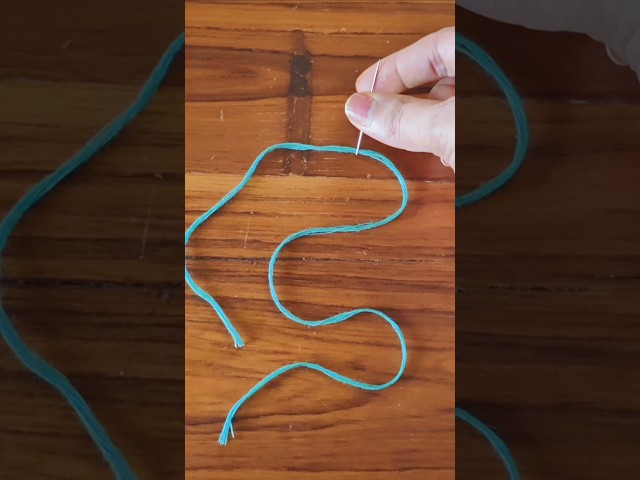Sewing/Threading Tricks | Easy Trick to Insert 11 Times Thick Thread into Needle#viral#needle#shorts