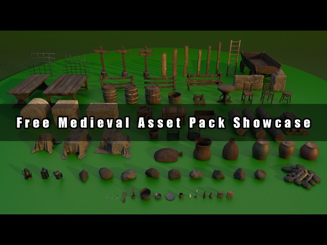 Free Medieval Props Asset Pack Showcase