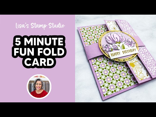 Looking for a 5 Minute Fun Fold Layout? Try This Easy Beginner Card!
