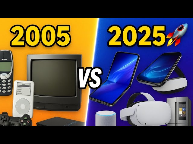 Tech Then vs Now: Gadgets 2005 vs 2025 🔥 Evolution of Phones, PCs, Gaming & AI