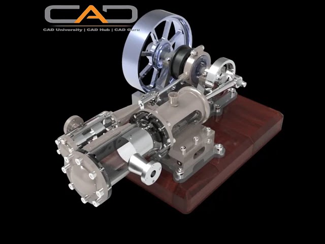 Horizontal Mill Steam Engine Mechanism