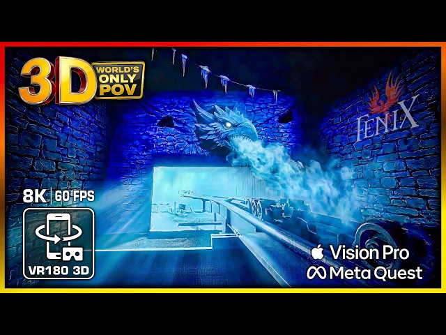 FENIX 3D 😮 The Most UNREAL 8K Roller Coaster you’ve NEVER heard of! 🟥 Epic VR180 VR POV  Toverland