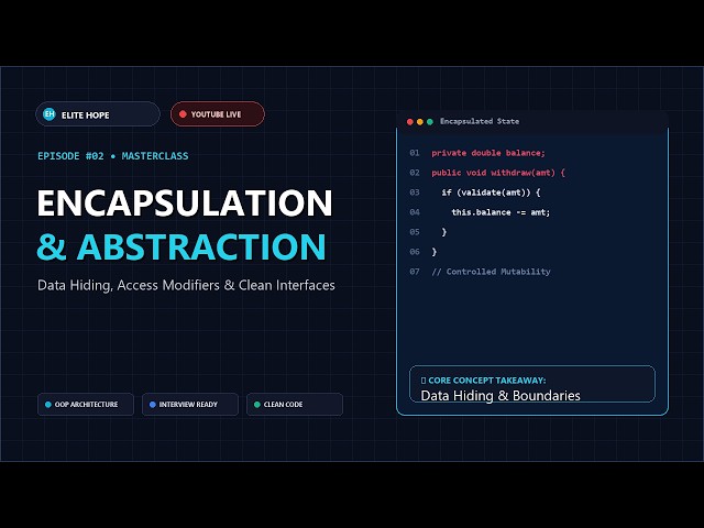 Encapsulation & Abstraction Explained with Real Code Examples | OOP Series #02