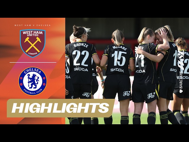 Walsh, Malard & Hamano Score in Dominant Win! | West Ham v Chelsea Highlights | Barclays WSL 26/27