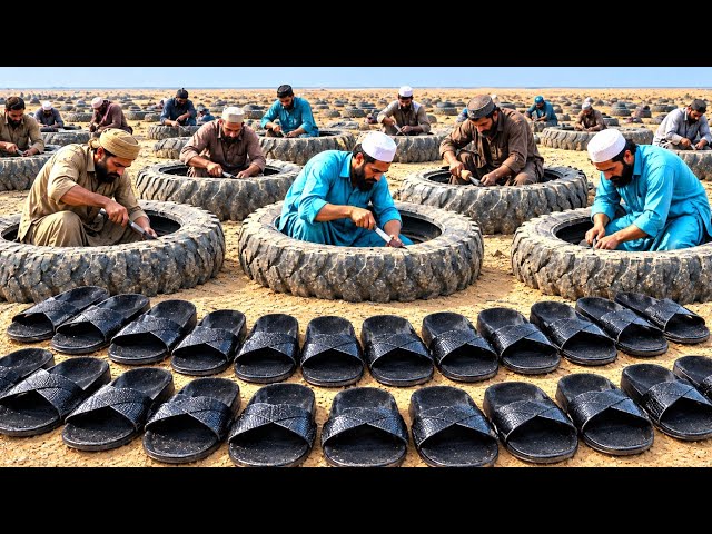 TOP 5 INSANE Waste Tire Recycling and Manufacturing Factory Process | Giant Slippers & New Technique