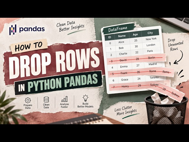 How to drop rows in Python Pandas   Python Pandas Drop Rows Example