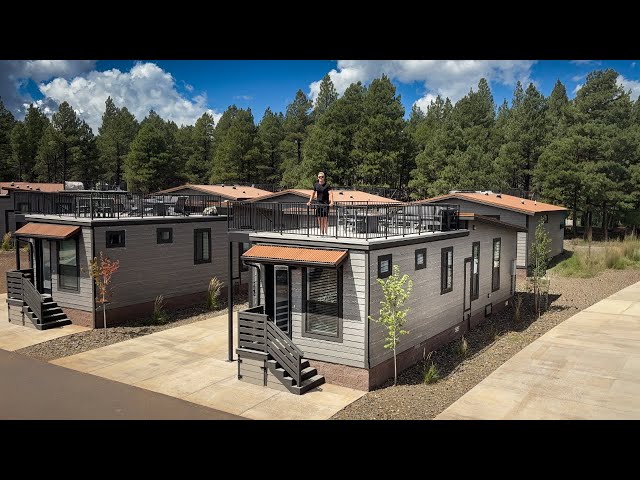 Inside the 800 Sq Ft Prefab Home with a Rooftop Deck!!