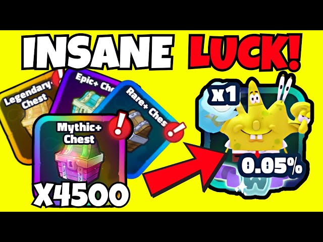 We Opened 4500 CHESTS To Get SHINY WUMBO MIMICBOB in SpongeBob Tower Defense!