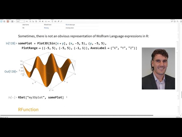 Using RLink to Write R Code in a Wolfram Notebook