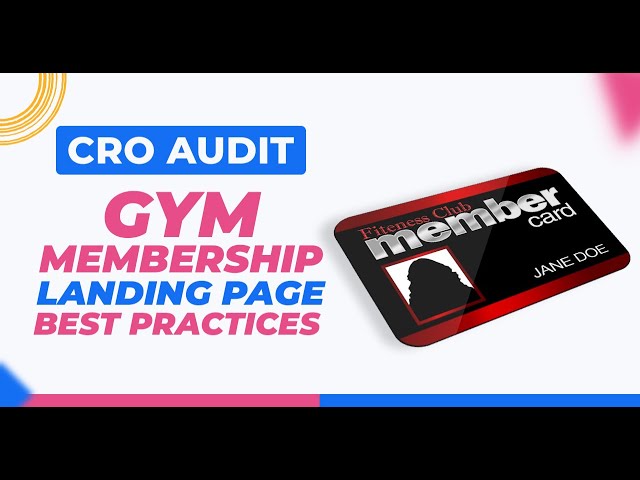 Gym Membership Landing Page Best Practices and More Landing Page Audits